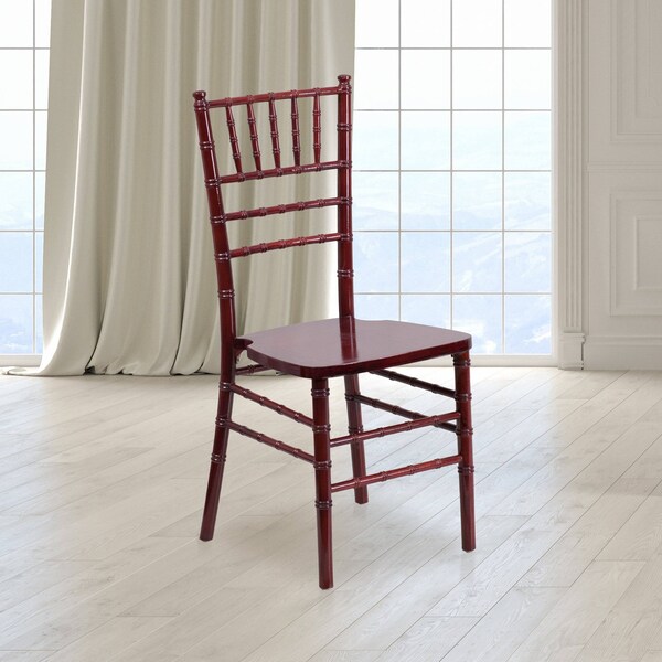 Flash Furniture HERCULES Series Mahogany Wood Chiavari Chair, PK2 2-XS-MAHOGANY-GG - main
